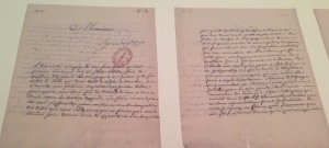Lettres de Castellan adressées aux autorités, plaidant pour le secours des esclaves laissés sur Tromelin ©E. Renucci